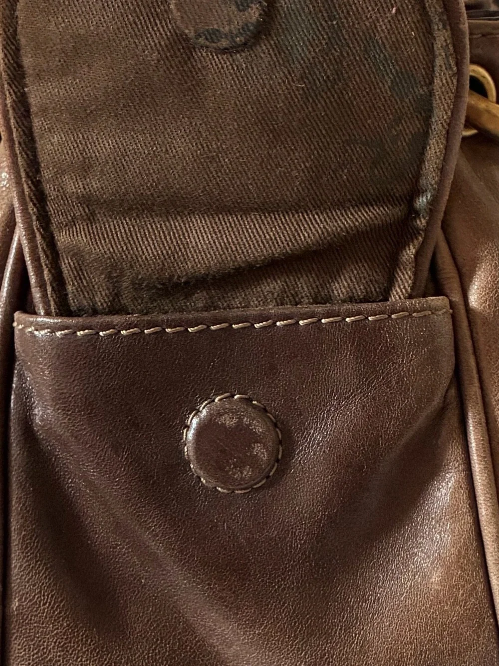 Juicy Couture Brown Leather Hobo Purse~Y2K Juicy Couture Bag